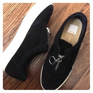 Dolce vita - suede/rubber zip sneaker - size 9.5